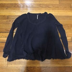 Free People Sweater with Shoulder Cutouts